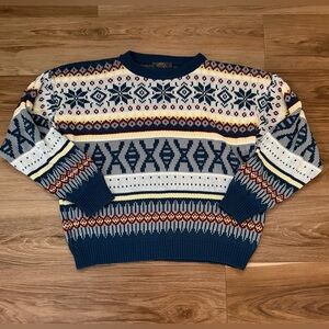 Vintage Bonjour Men’s sz L Nordic Style Sweater